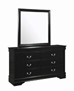 Black finish dresser in casual style additional photo 3 of 2
