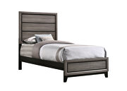 Rustic gray oak twin bed by Coaster additional picture 7