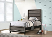 Rustic gray oak twin bed by Coaster additional picture 8