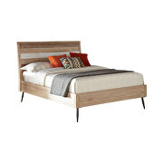 Rough sawn multi finish queen bed additional photo 2 of 14