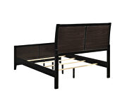 Black finish and gray leatherette upholstery e king bed by Coaster additional picture 3