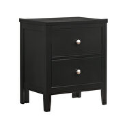 Black finish nightstand in hardwood by Coaster additional picture 7