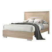 Rustic beige finish queen bed by Coaster additional picture 2