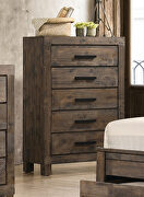 Rustic golden brown finish queen bed by Coaster additional picture 13