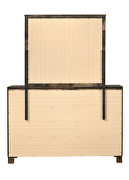 Rustic golden brown finish queen bed additional photo 4 of 14