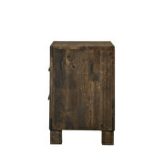 Rustic golden brown finish  nightstand additional photo 3 of 4