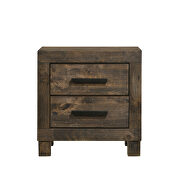 Rustic golden brown finish  nightstand additional photo 4 of 4