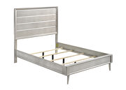 Metallic silver finish queen bed by Coaster additional picture 8