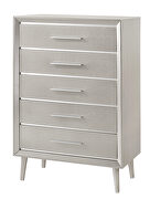 Metallic silver finish chest by Coaster additional picture 2