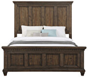 Brown finish acacia and poplar woods queen bed by Coaster additional picture 8