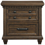 Brown finish acacia and poplar woods  nightstand by Coaster additional picture 3