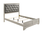Metallic sterling finish e king bed by Coaster additional picture 5