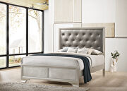 Metallic sterling finish e king bed by Coaster additional picture 6