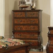 Traditional carved wood bed in dark burl by Coaster additional picture 10