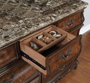 Traditional carved wood / marble top dresser by Coaster additional picture 5
