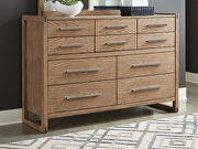 Gray oak wood finish queen bed by Coaster additional picture 8