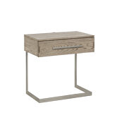 Gray oak wood finish nightstand by Coaster additional picture 5