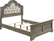 Wheat finish wood low-profile footboard queen bed by Coaster additional picture 3
