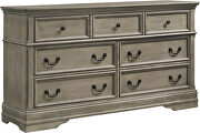 Wheat finish wood seven-drawer dresser by Coaster additional picture 7