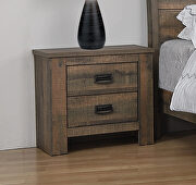 Weathered oak finish queen bed by Coaster additional picture 3