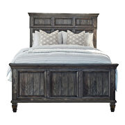 Weathered burnished brown finish queen bed additional photo 5 of 12