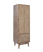 Shoe cabinet / armoire in natural sandstone wood by Coaster additional picture 2