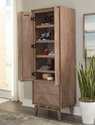 Shoe cabinet / armoire in natural sandstone wood by Coaster additional picture 3