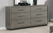 Gray oak finish queen bed by Coaster additional picture 4