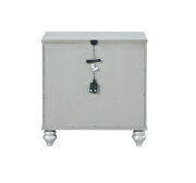 Metallic finish nightstand by Coaster additional picture 3