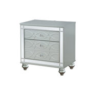 Metallic finish nightstand by Coaster additional picture 8