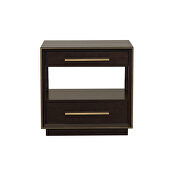 Elegant wood and metal details nightstand by Coaster additional picture 6