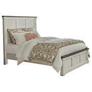 Dark rum / white finish queen bed by Coaster additional picture 2