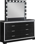 Deep black finish glam six-drawer dresser by Coaster additional picture 3