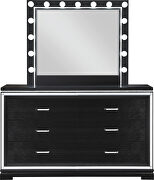 Deep black finish glam six-drawer dresser by Coaster additional picture 5