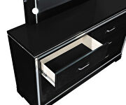 Deep black finish glam six-drawer dresser by Coaster additional picture 9