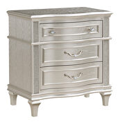 3-drawer nightstand silver oak by Coaster additional picture 2