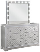 Sparkle and reflective mirror trim glam six-drawer dresser by Coaster additional picture 4