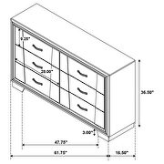6-drawer dresser grey by Coaster additional picture 2