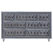 7-drawer upholstered dresser grey by Coaster additional picture 6