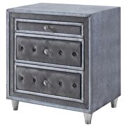 3-drawer upholstered nightstand ivory and camel by Coaster additional picture 8