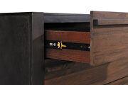 Black/walnut wood finish mid-century style chest by Coaster additional picture 7