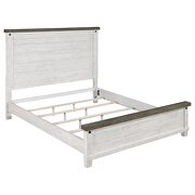 Queen panel bed distressed grey and white by Coaster additional picture 12