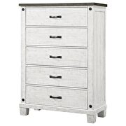 5-drawer chest distressed distressed grey and white by Coaster additional picture 7