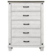 5-drawer chest distressed distressed grey and white by Coaster additional picture 8