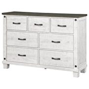 7-drawer dresser distressed distressed grey and white by Coaster additional picture 7