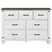 7-drawer dresser distressed distressed grey and white by Coaster additional picture 8
