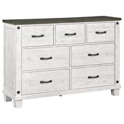 7-drawer dresser distressed distressed grey and white by Coaster additional picture 9