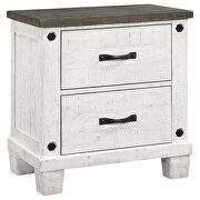 2-drawer nightstand distressed grey and white by Coaster additional picture 12