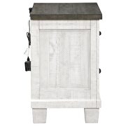 2-drawer nightstand distressed grey and white by Coaster additional picture 6