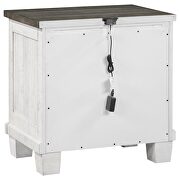 2-drawer nightstand distressed grey and white by Coaster additional picture 8